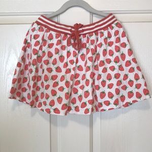 Mini Boden Girls Skort Strawberries